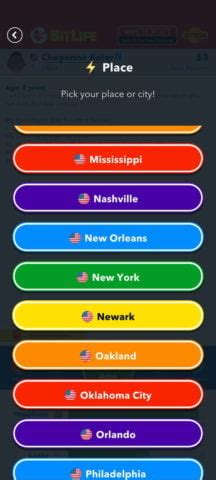 While it is simple to create a male character from the custom screen, due to the lack of state names, many players are unable to select New Jersey as their birthplace. . Where is new jersey in bitlife